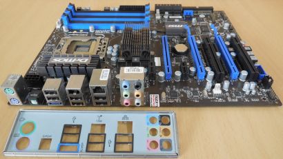 MSI X58 Pro MS-7522 Ver 3.1 Mainboard +Blende Intel Sockel 1366 DDR3 SATA* m1089