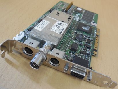 ATI 109-52300-00 3D Rage Pro Turbo AIW 8MB PCI VGA AV In Out CATV TV Tuner* g655