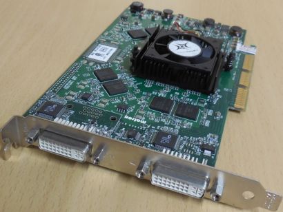 Matrox Parhelia-512 MGI PH-A128B RETRO AGP Grafikkarte 128MB 256Bit 2xDVI-I*g713