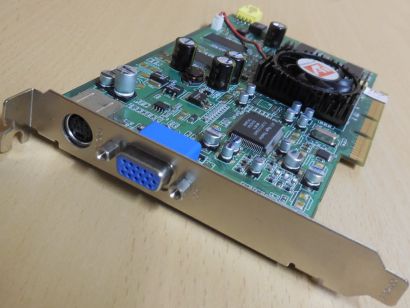 ATI Radeon 9100 128MB 128-Bit DDR Retro AGP Grafikkarte VGA VIVO S-Video* g731