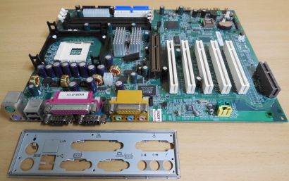 MSI MS-6391 Ver 1 Mainboard +Blende Sockel 478 AGP Audio PCI Seriell SDRAM* m352