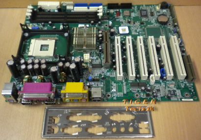 QDI PlatinIX 2 Mainboard Sockel 478 AGP PCI CNR 2x Seriell USB + Blende* m367