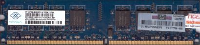 Nanya NT1GT64U8HB0BY-3C PC2-5300 1GB DDR2 667MHz Arbeitsspeicher RAM* r343