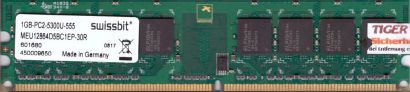 Swissbit MEU12864D5BC1EP-30R PC2-5300 1GB DDR2 667MHz Arbeitsspeicher RAM* r447