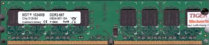 MDT M924-667-16A PC2-5300 1GB DDR2 667MHz Arbeitsspeicher RAM* r546
