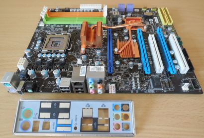 MSI P7N SLI MS-7380 Ver1.0 Mainboard+Blende Intel Sockel 775 PCIe DDR2 SATA*m834