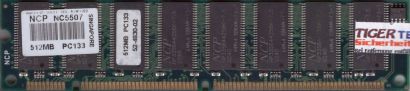 NCP NC5507 PC133 512MB SDRAM 133MHz Arbeitsspeicher SD RAM* r664