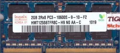 Hynix HMT125S6TFR8C-H9 N0 AA-C PC3-10600 2GB DDR3 1333MHz SODIMM RAM* lr133