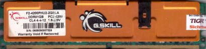 G.SKILL 2GB Kit 2x 1GB F2-4200PHU2-2GBLA PC2-4200 DDR2 533MHz CL4 RAM* r811